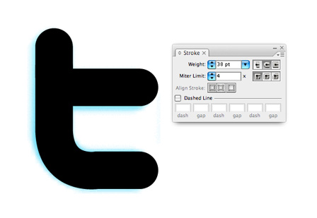 Drawing the Twitter logo in Illustrator